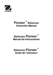 OHAUS Pioneer PA224C Instruction Manual