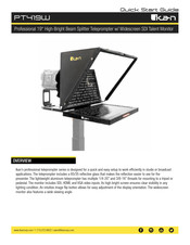 ICAN PT419W Quick Start Manual