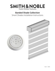 Smith & Noble Banded Shade Smart Shades Installation Instructions Manual