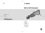 Bosch Professional GSA 12-30 Original Instructions Manual