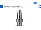 Mapal UNIQ DReaM Chuck 4.5 Installation And Operating Instructions Manual