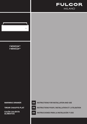 Fulgor Milano F4DWD24 Series Instructions For Installation And Use Manual