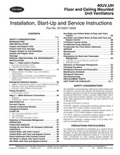 Carrier 40 UH Installation, Start-Up And Service Instructions Manual