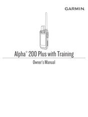 Garmin Alpha 200 Plus with Training Owner's Manual