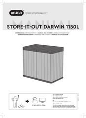 Keter STORE-IT-OUT DARWIN 1150L User Manual