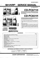 Sharp CD-PC671H Service Manual