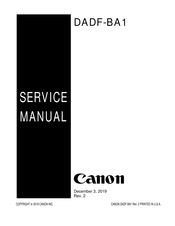 Canon DADF-BA1 Service Manual