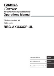 Toshiba RBC-AXU33CP-UL Operation Manual