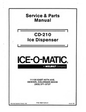 Welbilt ICE-O-MATIC CD-210 Service & Parts Manual