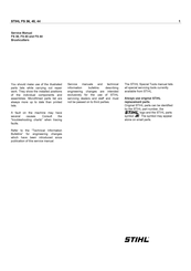 Stihl FS 36 Service Manual