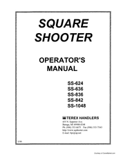 Terex Square Shooter SS-624 Operator's Manual