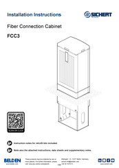 Sichert FCC3 Installation Instructions Manual