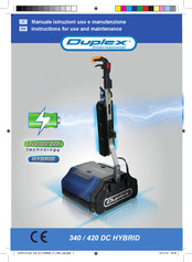 Duplex 340 DC HYBRID Instructions For Use And Maintenance Manual