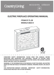 MODERN EMBER EF-TL-28 Operating Manual