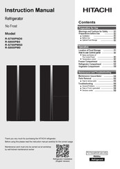 Hitachi R-S800PB0 Instruction Manual