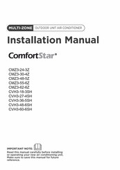 ComfortStar CMZ3-30-4Z Installation Manual