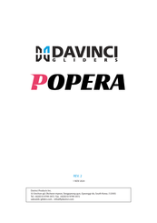 DAVINCI GLIDERS POPERA Manual