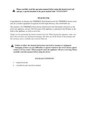 THERMEx 801 010 Manual