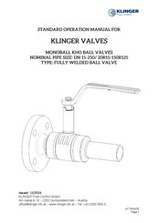 KLINGER KHO Standard Operation Manual
