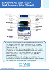 CME BodyGuard 323 Color Vision Quick Reference Manual