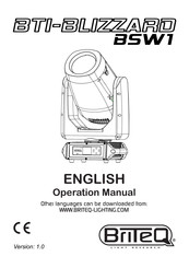 Briteq B05583 Operation Manual