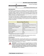 Sensata Magnum Dimensions ME-RVC Instruction Manual