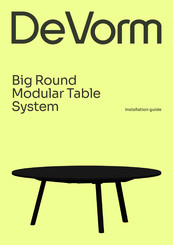 DeVorm Big Round Modular Table System Installation Manual