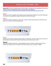 TP-Link Archer VR1600V- VDSL Instruction Manual