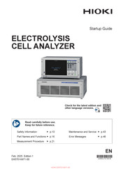 Hioki EA5301 Startup Manual