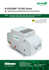 Schako REVEN X-CYCLONE CE-XSC Series Operating And Maintenance Instructions Manual