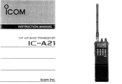 Icom IC-A21 Instruction Manual
