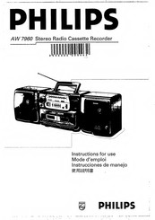 Philips AW7960/01 Instructions For Use Manual