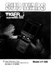 Tiger Electronics SUB WARS 7-490 Quick Start Manual
