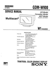 Sony Trinitron GDM-W900 Service Manual