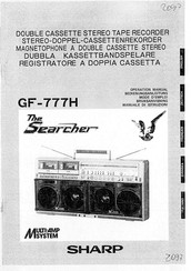 Sharp GF-777H Opertional Manual
