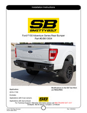 Smittybilt SB613934 Installation Instructions Manual