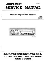 Alpine CDM-7B74RB Service Manual