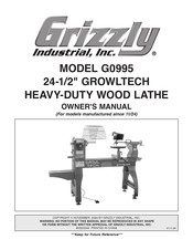 Grizzly GROWLTECH G0995 Owner's Manual