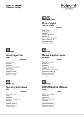 Hotpoint Ariston FTGHL 641 D/HA (IX) Operating Instructions Manual