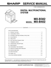 Sharp MX-B402 Service Manual