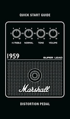 Marshall Amplification SUPER LEAD 1959 Quick Start Manual