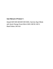 DeWalt D25134K-GB Original Instructions Manual