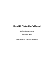 Ludlum Measurements 26 User Manual