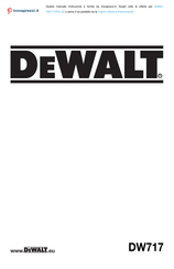DeWalt DW717XPS-QS Instruction Manual