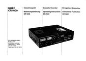 uher CR 1600 Operating Instructions Manual