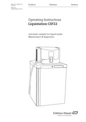 Endress+Hauser Modbus Liquistation CSF22 Operating Instructions Manual