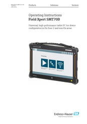 Endress+Hauser DURABOOK Field Xpert SMT70B Operating Instructions Manual