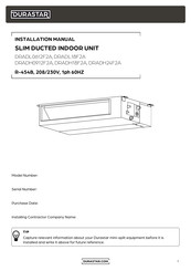 DURASTAR DRADH0912F2A Installation Manual