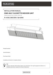 DURASTAR DRAL0612F2A Installation Manual
