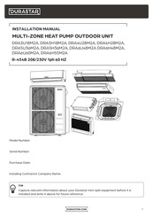 DURASTAR DRA6H48M2A Installation Manual